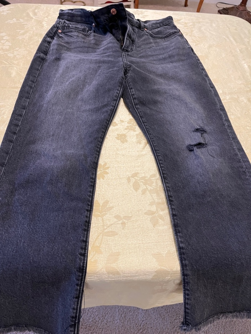LOFT Women's Dark Wash Cropped Ankle Jeans